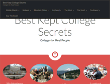 Tablet Screenshot of bestkeptcollegesecrets.com